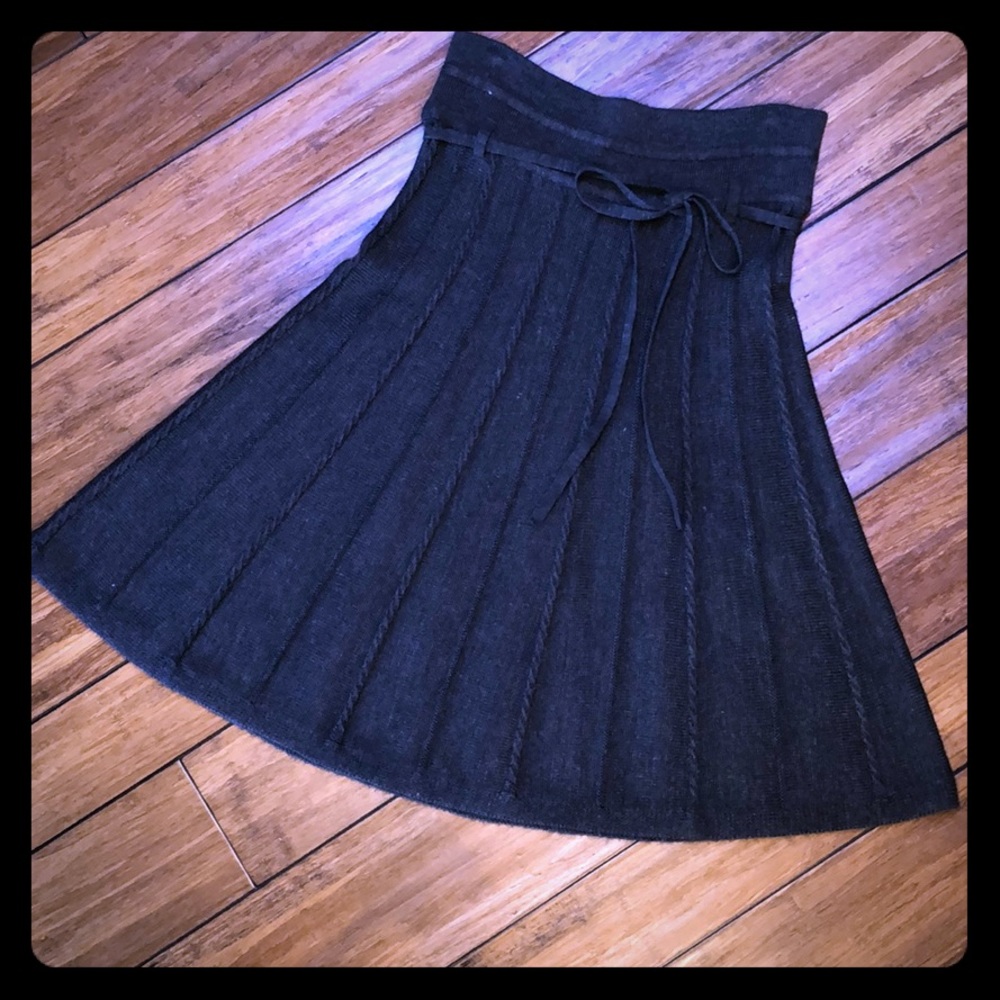 Lapis Knitted Knee Length Sweater Skirt - Picture 1 of 6